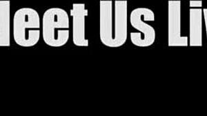 Stockings clad redhead penny pax masturbates while giving jerk off instructions