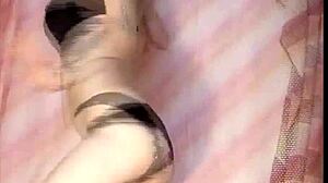 nadika, romanian teen, masturbates with dildo on webcam