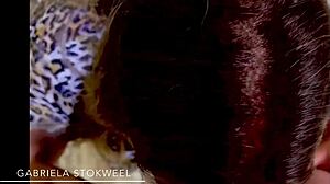 Gabriela Stokweel feels cum deep in her throat passionately