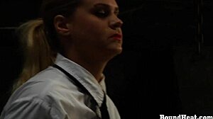 busty lesbian slave whipped by merciless mistress