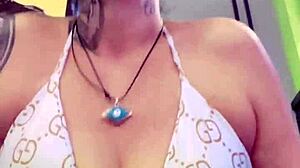 hey i'm all wet at the gym with sexy big natural tits dripping between my legs