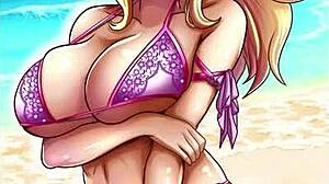 This princess peach hentai compilation is so hot with her big tits and ass