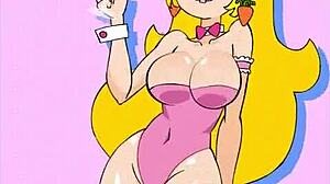 This princess peach hentai compilation is so hot with her big tits and ass