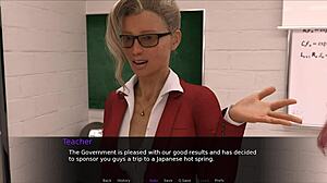 I play nudist school with blonde and brunette