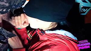 Border Guard Caught Russian Slut And Forced Her To Suck Cock