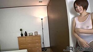 Japanese POV Blowjob with Hot Cum in Mouth