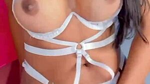 Casual Teen 18+ Strips And Rides In Shaved Pussy Doggy Action With Cum And Clothes Ripped For Hardcore Thrill