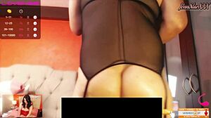 big ass shemale dancing and playing with dildos. she cums hard.