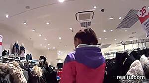 Czech nympho lured from shopping centre for POV banging