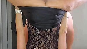 Hey, check out Trixie Dixie in this hot vertical 69 with lingerie 😏