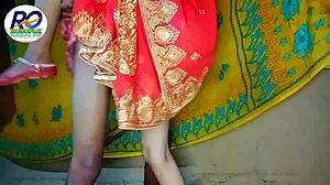 I watched Desi bhabhi strip saree for intense banging