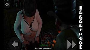 Hentai Waitress with Big Tits and Ass Serves Customers Pervertedly