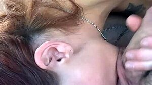 Mckenzie Gold Gives Blowjob In Car During Day, Letting Him Cum In Mouth