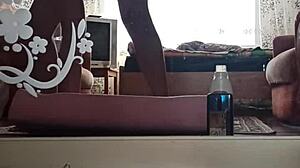 Kazakh couple films their home video