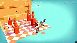 i fucked the ceiling lamp as anal plug in hentai game