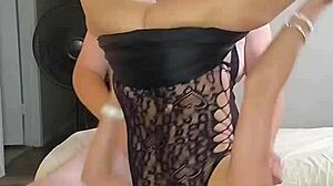 Hey, check out Trixie Dixie in this hot vertical 69 with lingerie 😏