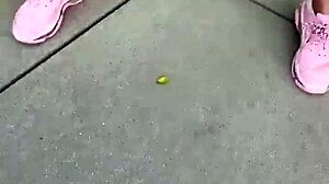 this big juicy tits babe ll shines in an outdoor tease session