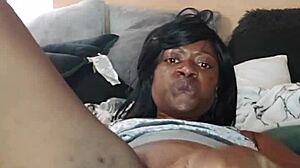 Naejae seducing with a striptease before squirting cum