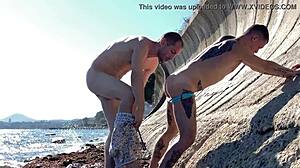 Want to see gay sex on the beach?
