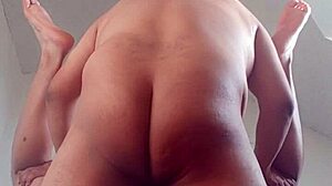 In the early morning, two men engage in passionate gay sex