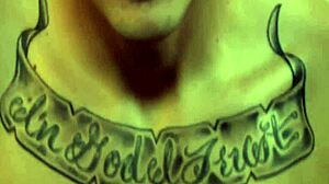 Tattoo thug jacking off?