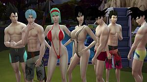 Asian Japanese Milf in 3D Hentai Wedding Cuckold Orgy with Hardcore Girlfriend and Friend Fucking