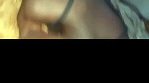 Little ghetto slut bent over for rough pussy fucking