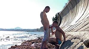 Want to see gay sex on the beach?