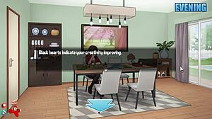 Teen gives blowjob in house chores ep 9.