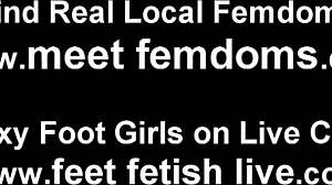 Let's enjoy whole night of lesbian foot fetish fun with bdsm and femdom