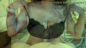 She gives blowjob to big tits latina before fucking in jacuzzi hotel