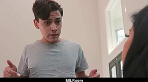 Hot Tattooed Milf Punishes And Fucks Pervy Trespasser!