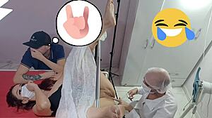 Husband Takes Wife To Uniformed Gynecologist