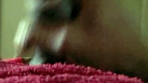 bored and horny guy jerks off his big black monster cock in homemade solo masturbation