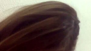 rica puta from tinder gave this epic sloppy blowjob to the latina teen with big tits in part one