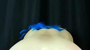 Amateur Step-Sis with Big Fat Booty Rides Huge Dildo Hard. Her Pawg Ass Takes It All in Anal Action.