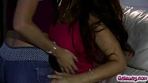 adria rae tribbing with syren de mer, fingering and licking milf pussy