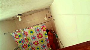 Emotional Spying On Wife's Latina Friend In Bathroom