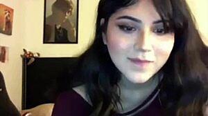 Hot Chubby Tranny Beats Her Meat And Chills!