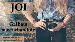 Spanish voice guides your camera in seductive ASMR roleplay session