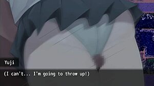 Cum on thighs of a girl in public - Nympho Village part 3!