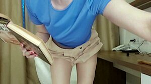 Reading Emmanuelle While Masturbating In Pantyhose