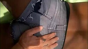 Small brunette begs for ass eating on island and moans loudly