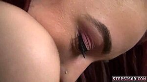 Blonde Teen Squirts with Vibrator in POV Threesome