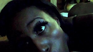 Ebony Beauty Sucking Monster Black Cock