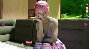 complete gameplay helping the hotties part 11 with blonde nipples kissing in 3d cartoon