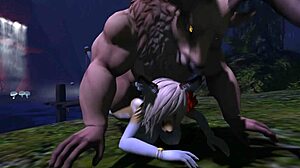 Restless Night with Furry Yiff Blonde Riding in Forest