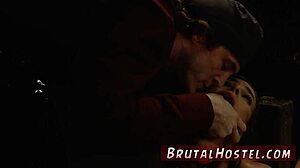 Teen Slut In Leggings Gets Bound And Fucked!