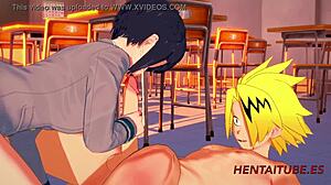 Boku No Hero Hentai - Jiro Kyoka Blowjob Boobjob 2