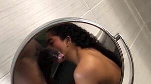 Horny Brunette Latina Secretly Performs Deepthroat Blowjob on Her Lover in Hotel Room - Amateur Couple Nysdel.